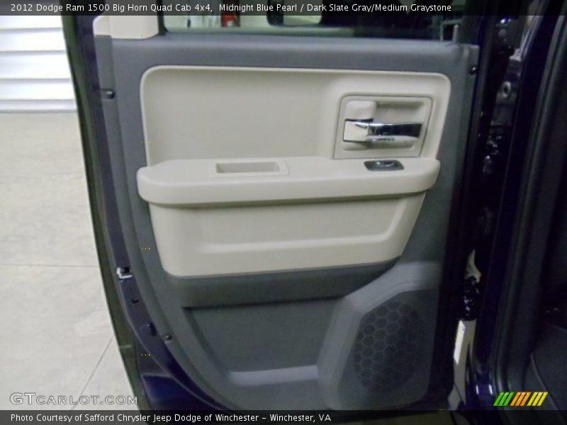 Midnight Blue Pearl / Dark Slate Gray/Medium Graystone 2012 Dodge Ram 1500 Big Horn Quad Cab 4x4