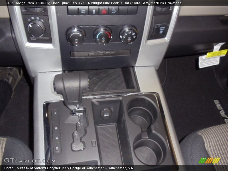 Midnight Blue Pearl / Dark Slate Gray/Medium Graystone 2012 Dodge Ram 1500 Big Horn Quad Cab 4x4