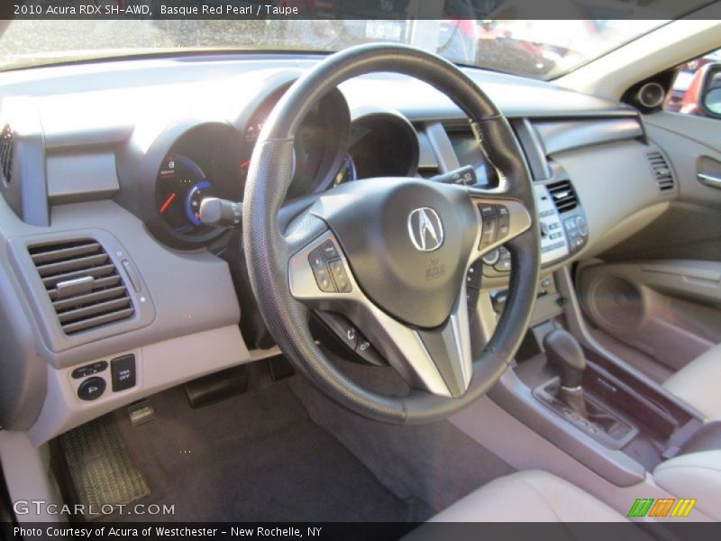 Basque Red Pearl / Taupe 2010 Acura RDX SH-AWD