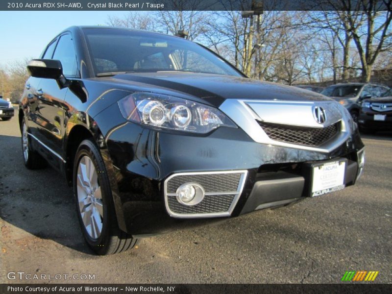 Crystal Black Pearl / Taupe 2010 Acura RDX SH-AWD