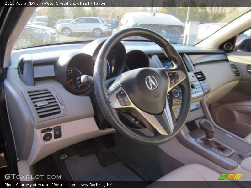 Crystal Black Pearl / Taupe 2010 Acura RDX SH-AWD
