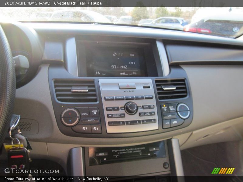Crystal Black Pearl / Taupe 2010 Acura RDX SH-AWD