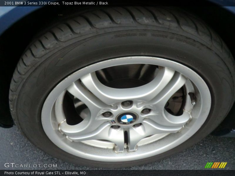 Topaz Blue Metallic / Black 2001 BMW 3 Series 330i Coupe