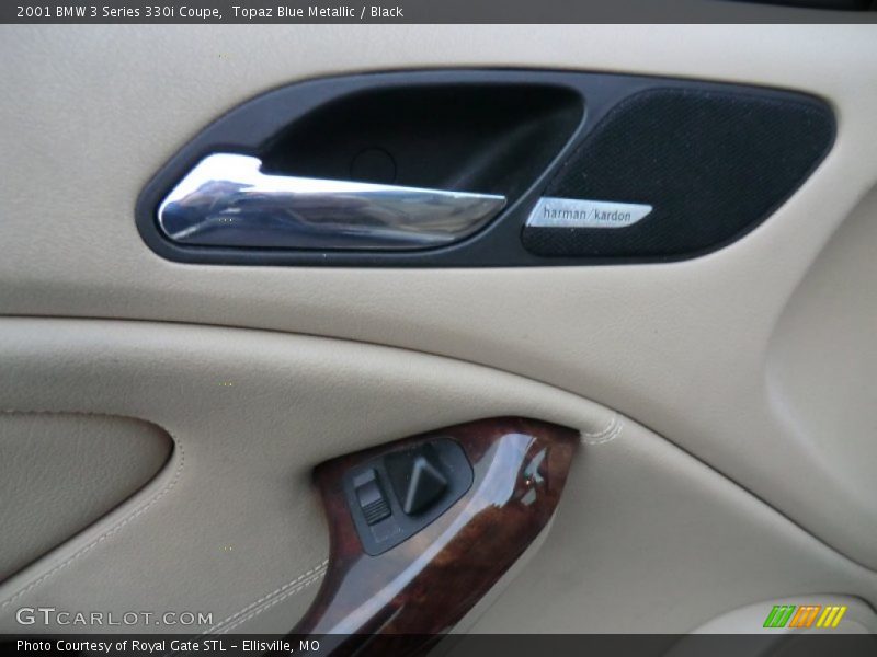 Topaz Blue Metallic / Black 2001 BMW 3 Series 330i Coupe