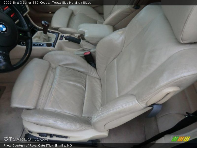Topaz Blue Metallic / Black 2001 BMW 3 Series 330i Coupe