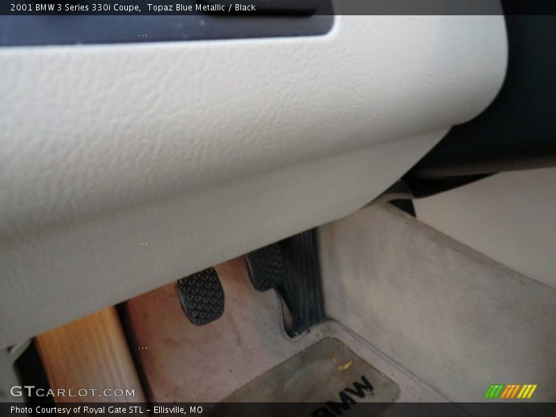 Topaz Blue Metallic / Black 2001 BMW 3 Series 330i Coupe