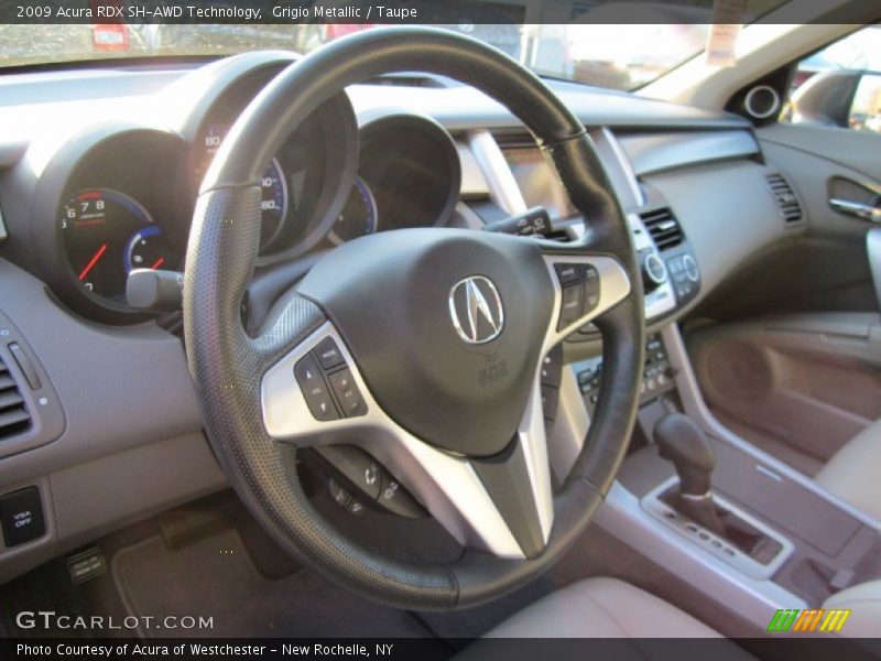 Grigio Metallic / Taupe 2009 Acura RDX SH-AWD Technology