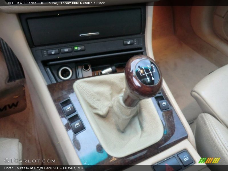 Topaz Blue Metallic / Black 2001 BMW 3 Series 330i Coupe