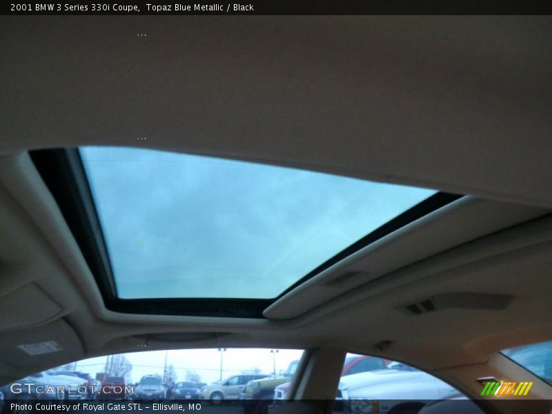 Topaz Blue Metallic / Black 2001 BMW 3 Series 330i Coupe