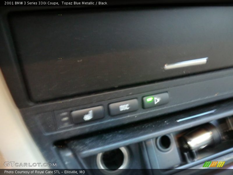 Topaz Blue Metallic / Black 2001 BMW 3 Series 330i Coupe