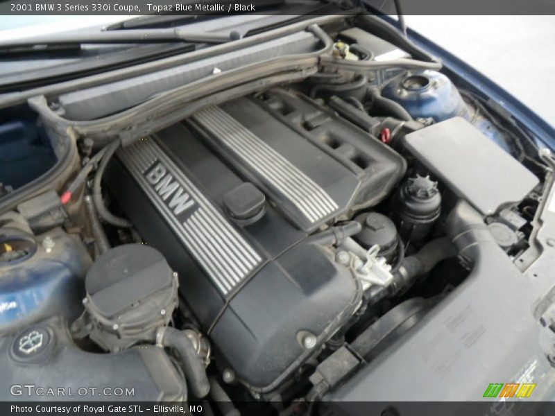 Topaz Blue Metallic / Black 2001 BMW 3 Series 330i Coupe