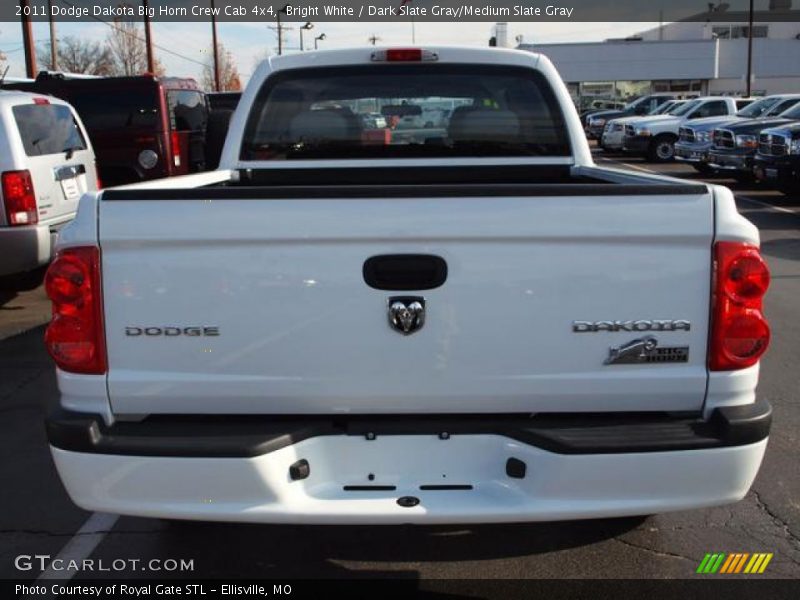 Bright White / Dark Slate Gray/Medium Slate Gray 2011 Dodge Dakota Big Horn Crew Cab 4x4