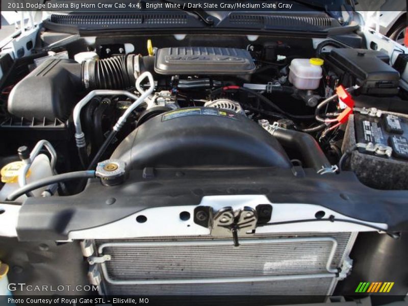 Bright White / Dark Slate Gray/Medium Slate Gray 2011 Dodge Dakota Big Horn Crew Cab 4x4