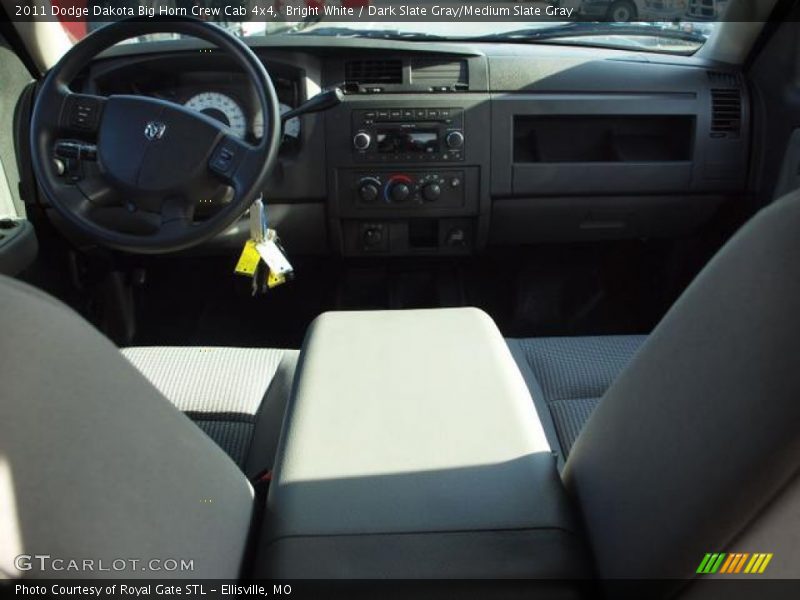 Bright White / Dark Slate Gray/Medium Slate Gray 2011 Dodge Dakota Big Horn Crew Cab 4x4