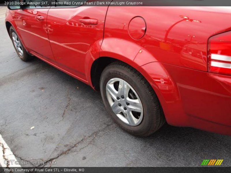 Inferno Red Crystal Pearl / Dark Khaki/Light Graystone 2010 Dodge Avenger SXT