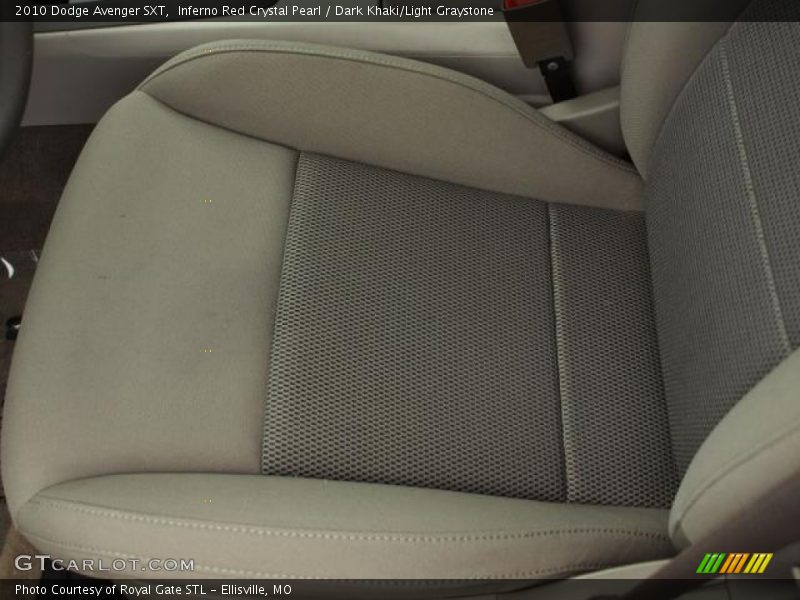 Inferno Red Crystal Pearl / Dark Khaki/Light Graystone 2010 Dodge Avenger SXT