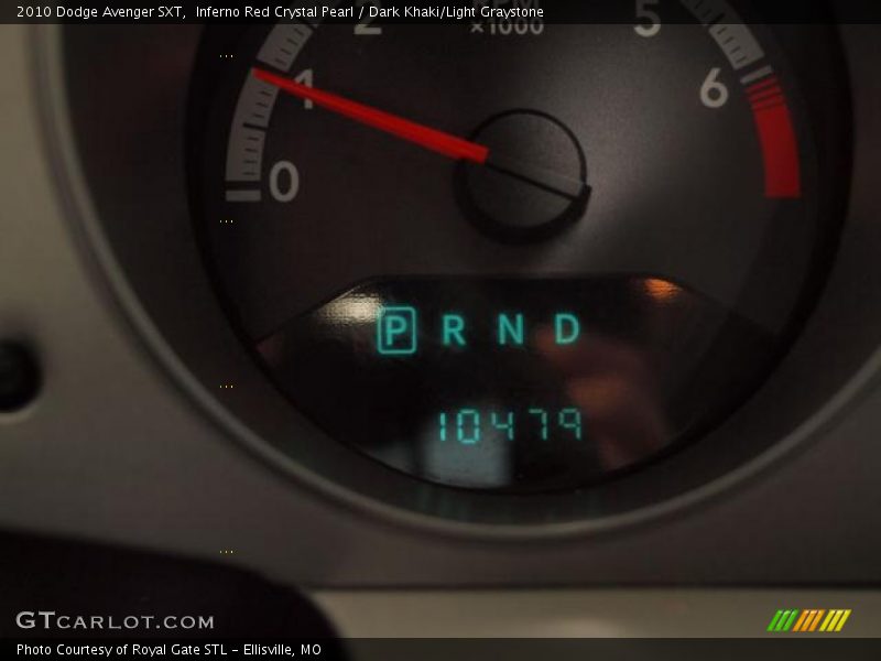 Inferno Red Crystal Pearl / Dark Khaki/Light Graystone 2010 Dodge Avenger SXT