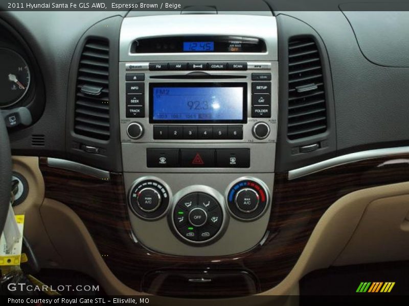 Espresso Brown / Beige 2011 Hyundai Santa Fe GLS AWD
