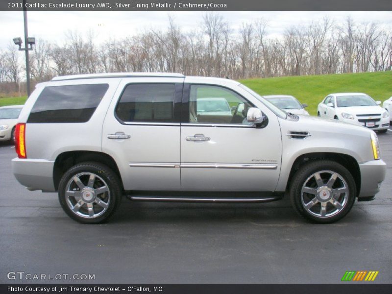 Silver Lining Metallic / Cashmere/Cocoa 2011 Cadillac Escalade Luxury AWD