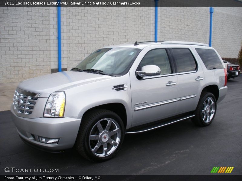 Silver Lining Metallic / Cashmere/Cocoa 2011 Cadillac Escalade Luxury AWD