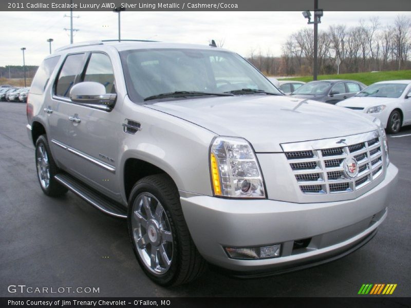 Silver Lining Metallic / Cashmere/Cocoa 2011 Cadillac Escalade Luxury AWD