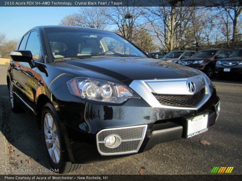 Crystal Black Pearl / Taupe 2010 Acura RDX SH-AWD Technology