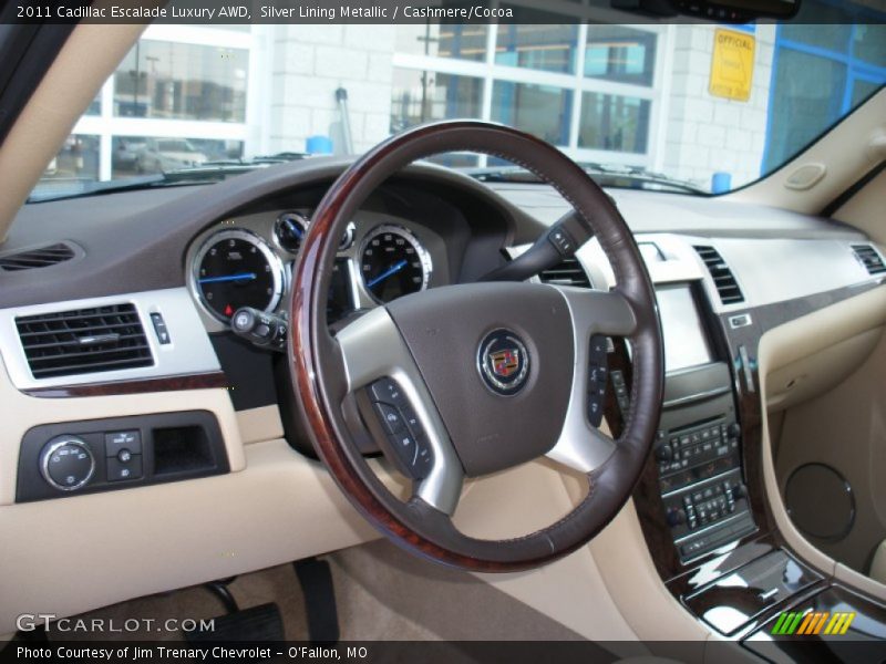 Silver Lining Metallic / Cashmere/Cocoa 2011 Cadillac Escalade Luxury AWD