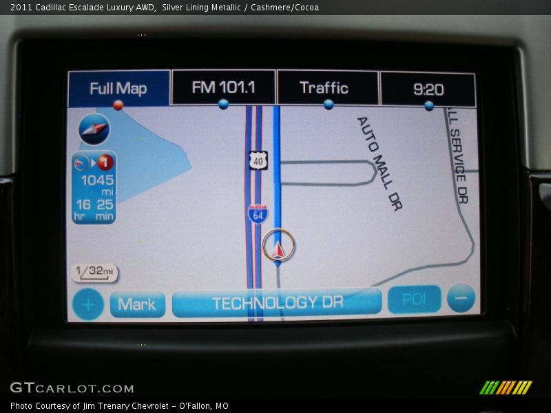 Silver Lining Metallic / Cashmere/Cocoa 2011 Cadillac Escalade Luxury AWD