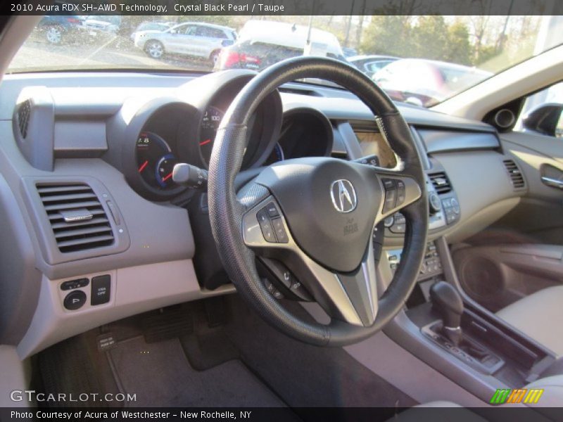 Crystal Black Pearl / Taupe 2010 Acura RDX SH-AWD Technology