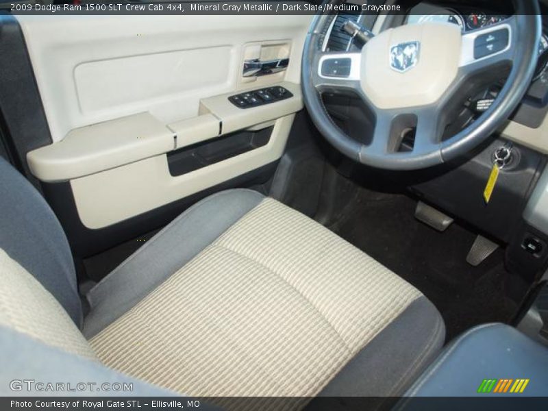 Mineral Gray Metallic / Dark Slate/Medium Graystone 2009 Dodge Ram 1500 SLT Crew Cab 4x4