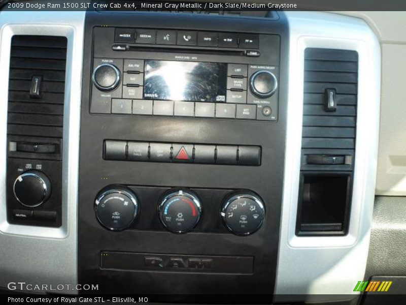Mineral Gray Metallic / Dark Slate/Medium Graystone 2009 Dodge Ram 1500 SLT Crew Cab 4x4