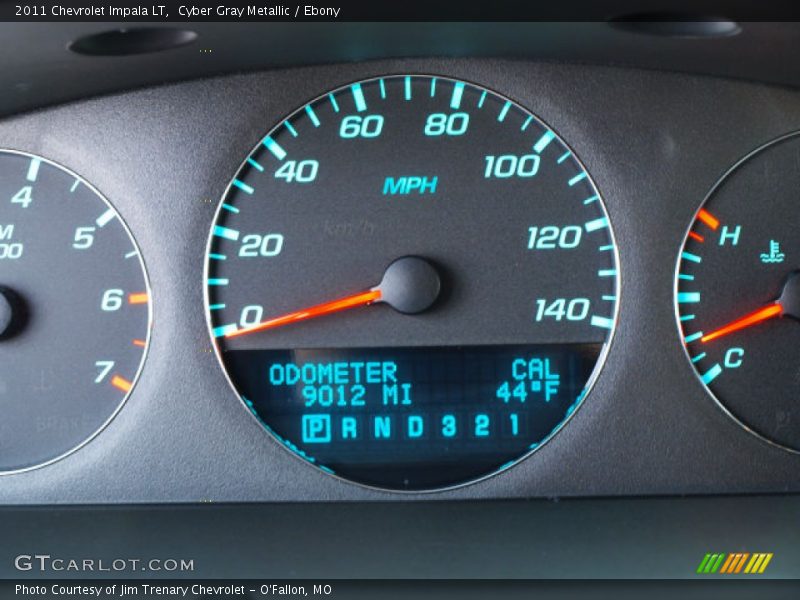Cyber Gray Metallic / Ebony 2011 Chevrolet Impala LT