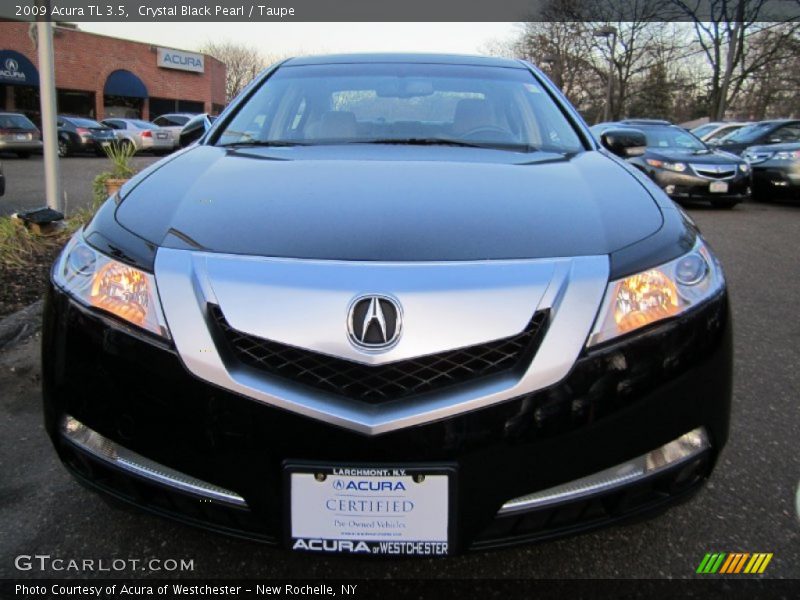 Crystal Black Pearl / Taupe 2009 Acura TL 3.5