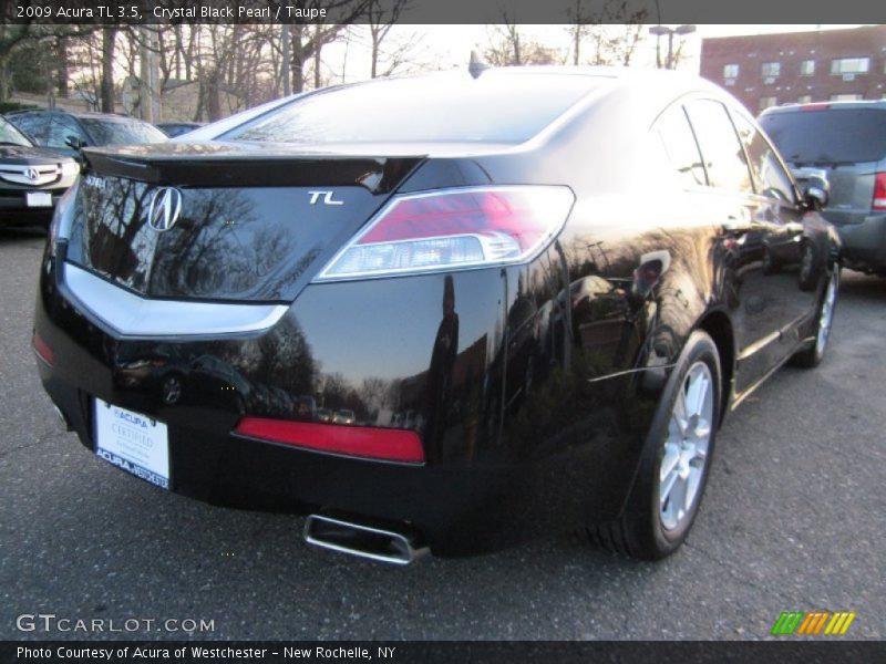 Crystal Black Pearl / Taupe 2009 Acura TL 3.5