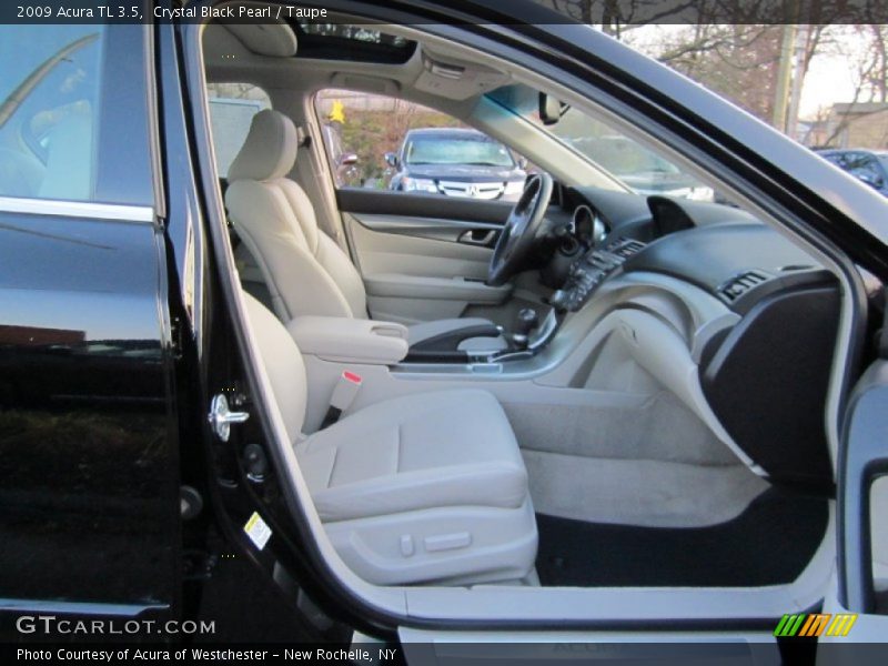 Crystal Black Pearl / Taupe 2009 Acura TL 3.5
