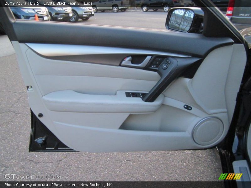 Crystal Black Pearl / Taupe 2009 Acura TL 3.5
