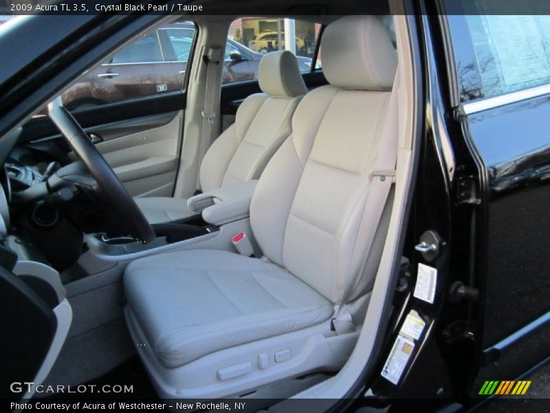 Crystal Black Pearl / Taupe 2009 Acura TL 3.5