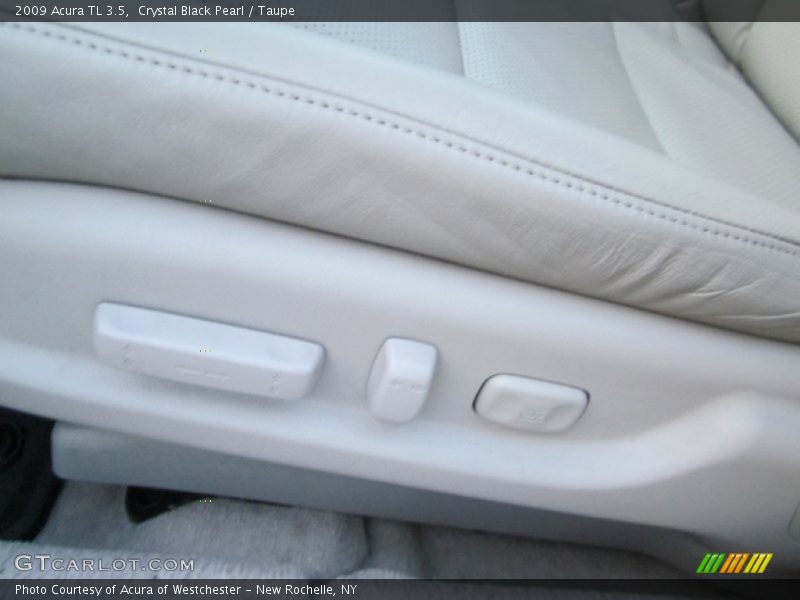 Crystal Black Pearl / Taupe 2009 Acura TL 3.5