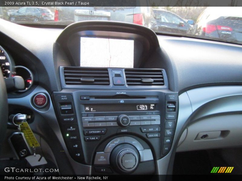 Crystal Black Pearl / Taupe 2009 Acura TL 3.5