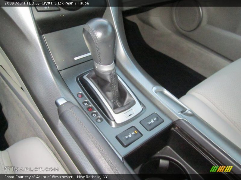 Crystal Black Pearl / Taupe 2009 Acura TL 3.5