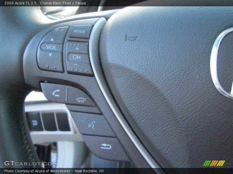 Crystal Black Pearl / Taupe 2009 Acura TL 3.5