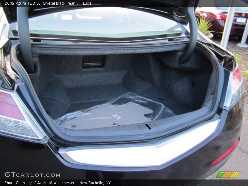 Crystal Black Pearl / Taupe 2009 Acura TL 3.5