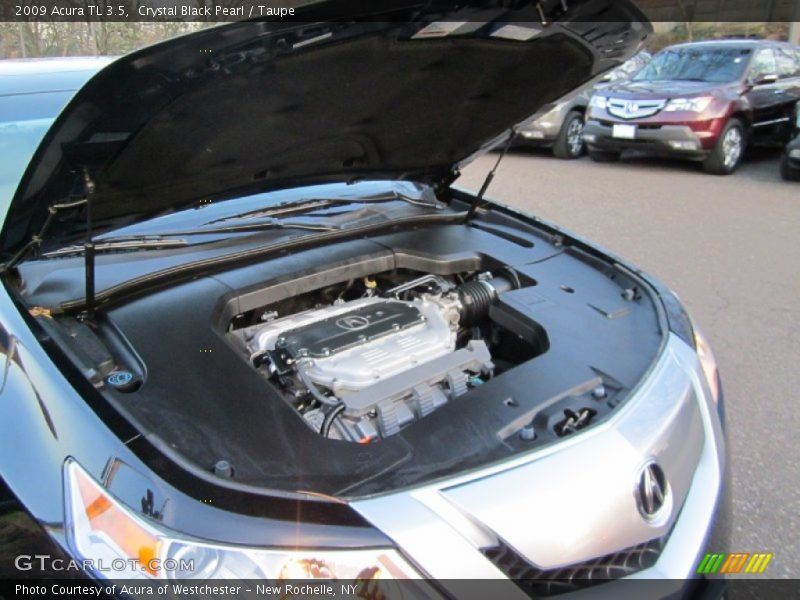 Crystal Black Pearl / Taupe 2009 Acura TL 3.5