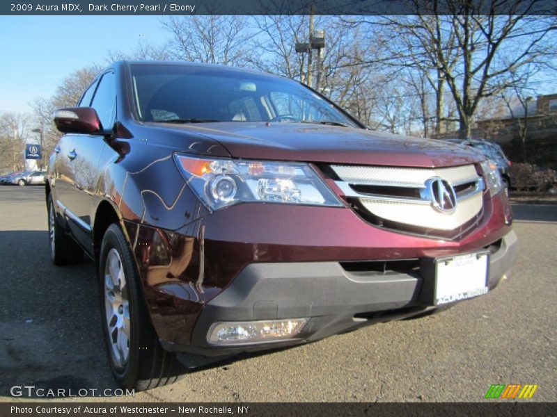 Dark Cherry Pearl / Ebony 2009 Acura MDX