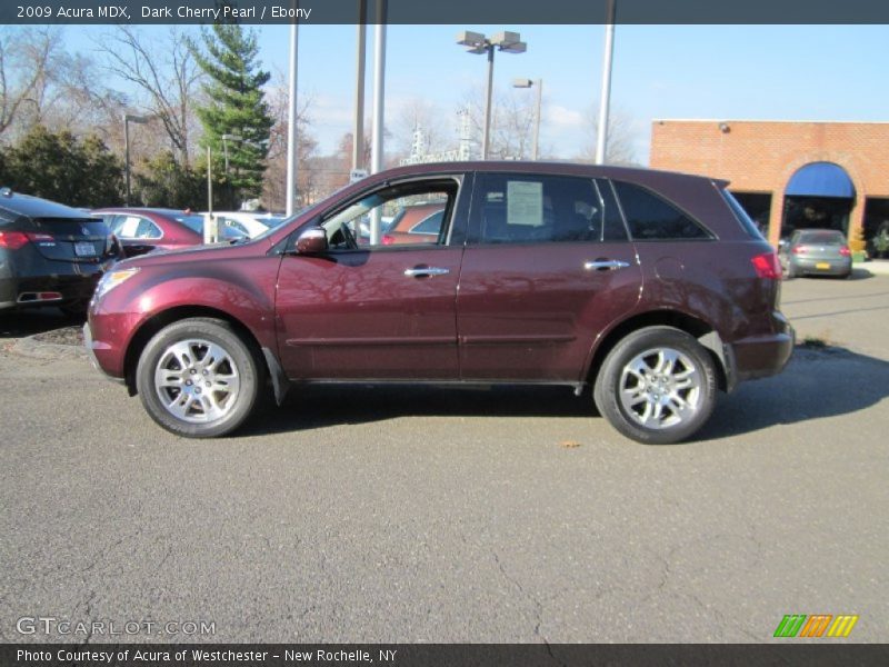 Dark Cherry Pearl / Ebony 2009 Acura MDX