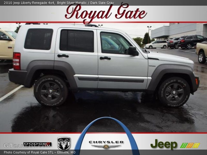 Bright Silver Metallic / Dark Slate Gray 2010 Jeep Liberty Renegade 4x4