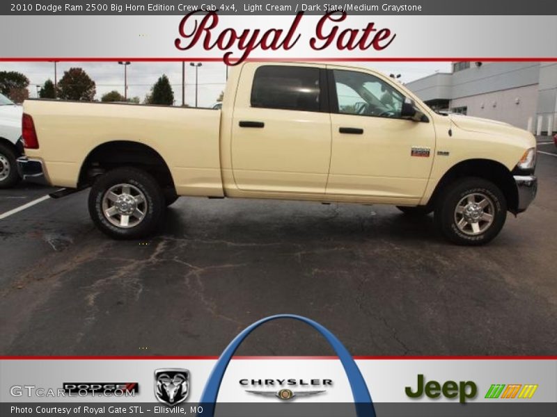 Light Cream / Dark Slate/Medium Graystone 2010 Dodge Ram 2500 Big Horn Edition Crew Cab 4x4