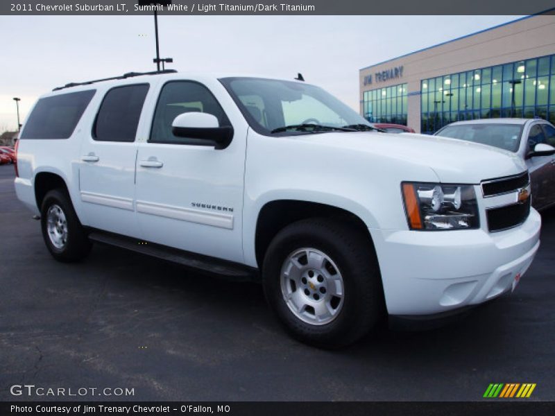 Summit White / Light Titanium/Dark Titanium 2011 Chevrolet Suburban LT