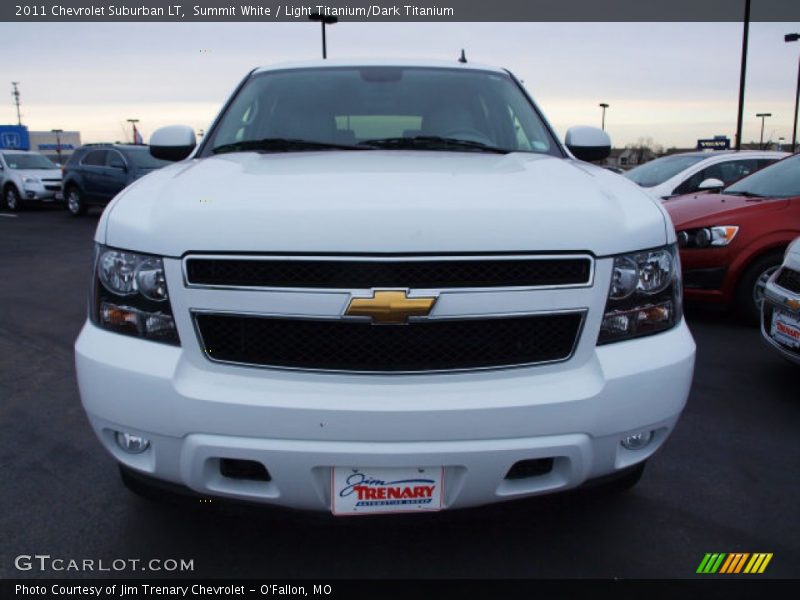 Summit White / Light Titanium/Dark Titanium 2011 Chevrolet Suburban LT