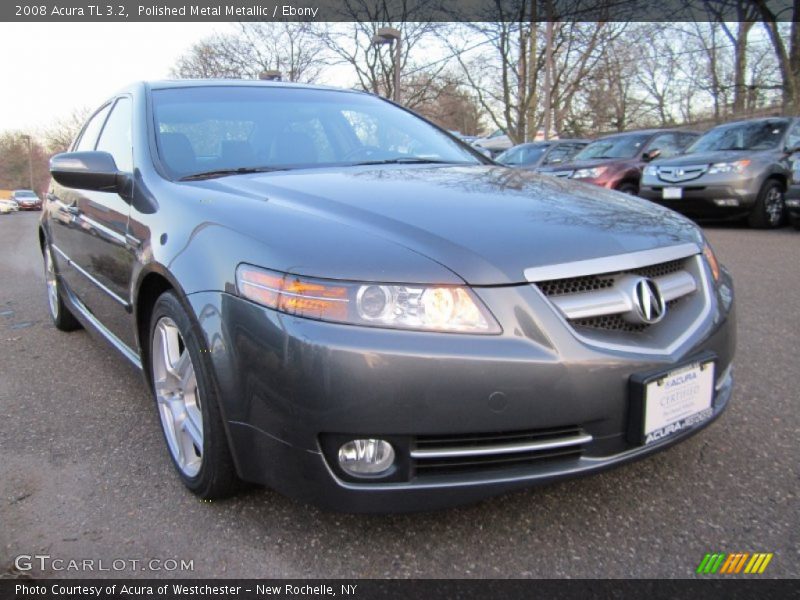 Polished Metal Metallic / Ebony 2008 Acura TL 3.2
